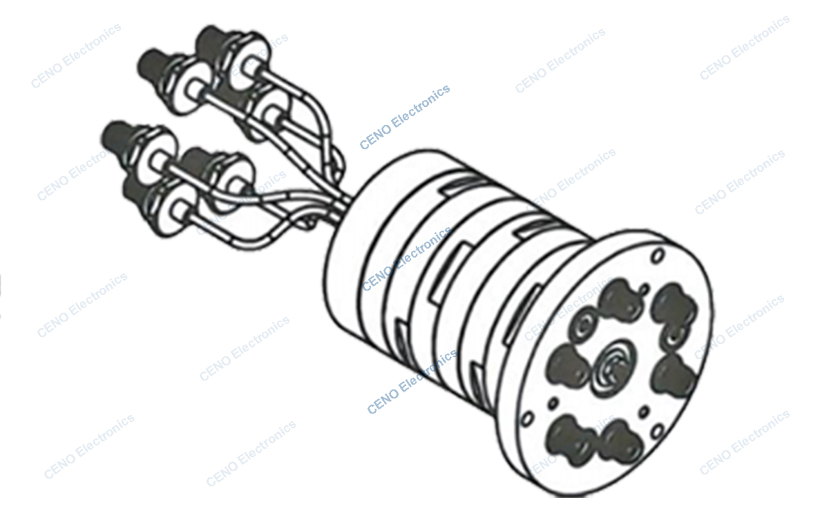 RCN0603A 6 Channels Coaxial Rotary Joint