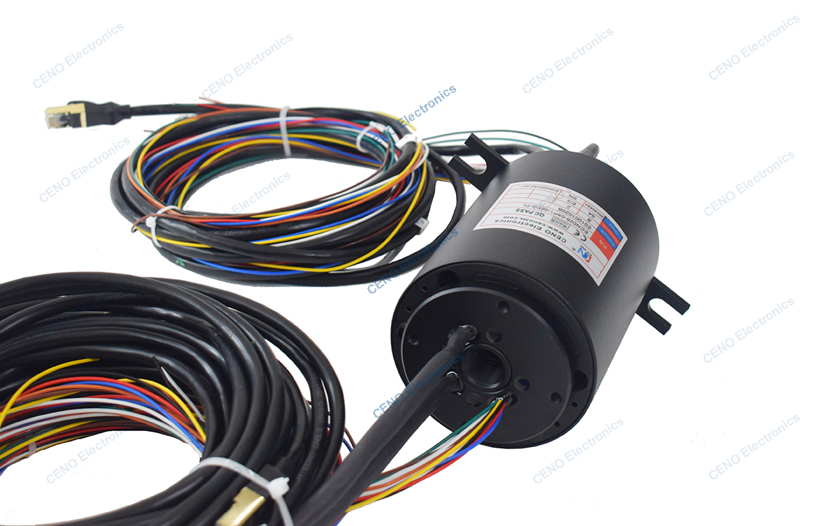 ECN025-08P1-02EG-FL Gigabit Ethernet Slip Ring