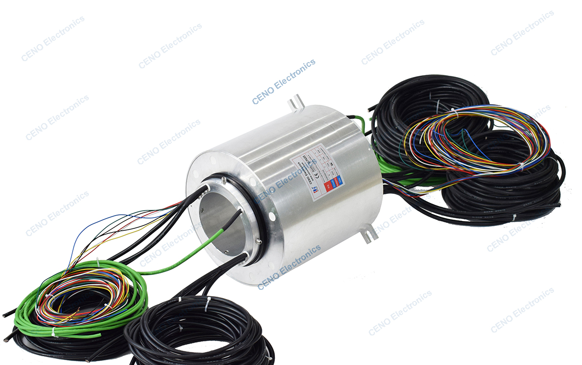 ECN125-0750-07P2-01EM-IP65-A Waterproof Ethernet Slip Ring