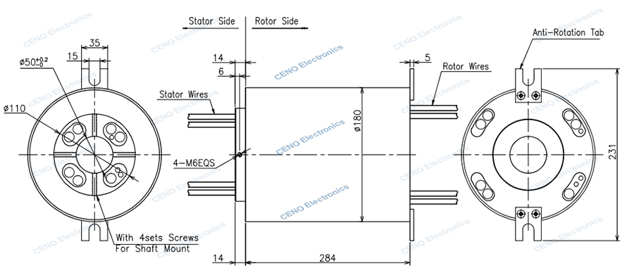 ECN050-35P-02EM-IP67 drawing rev