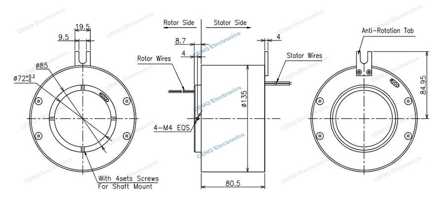 ECN072-03P4-02P1-IP65 drawing rev