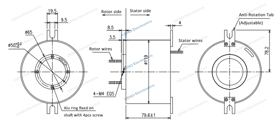 ECN050-05P2-04S drawing rev