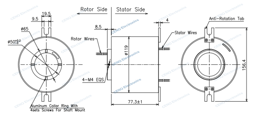 ECN050-03P3-02P1-03S-IP54 drawing rev