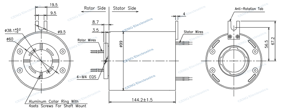 ECN038-16P2-12S-IP65 drawing rev