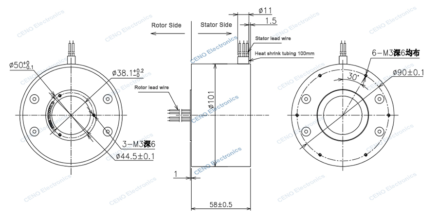 ECN038-04P4-10S-01EM drawing rev