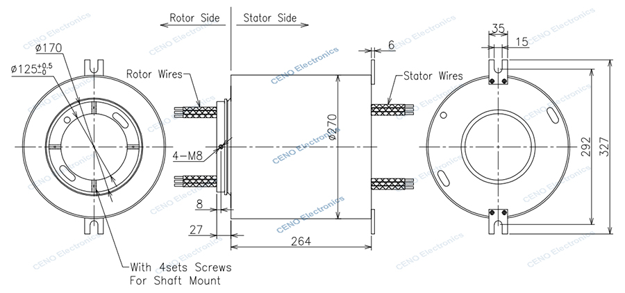 ECN125-0750-07P2-01EM-IP65-A drawing rev