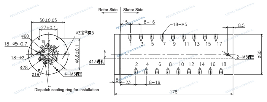 QCN18M5-13 drawing rev